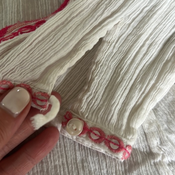 Sundance Cotton Crepe Sequin Tassel Tunic Top XL - Picture 3 of 8